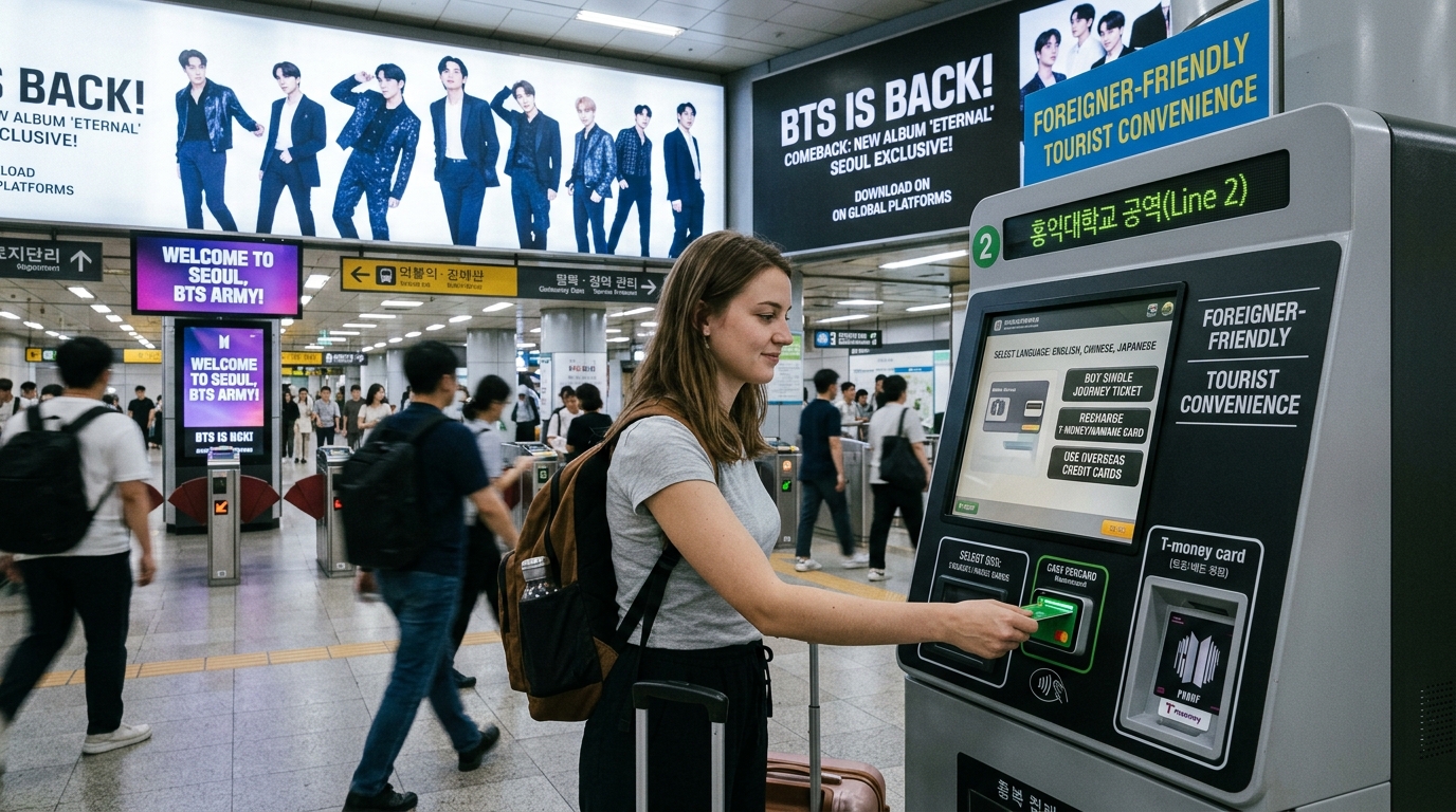 Seoul subway tourist convenience