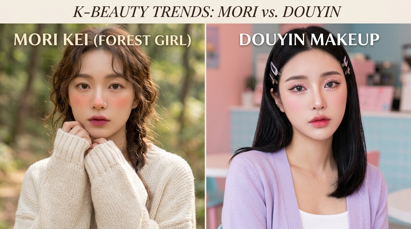 k beauty makeup Mori vs Douyin 202605112028