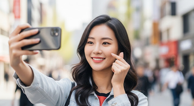 selfie hand gesture Korea 202605151001 1