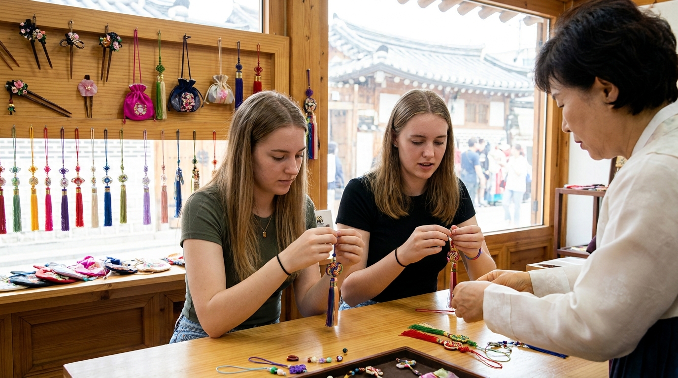 Tourists making traditional 2026070701