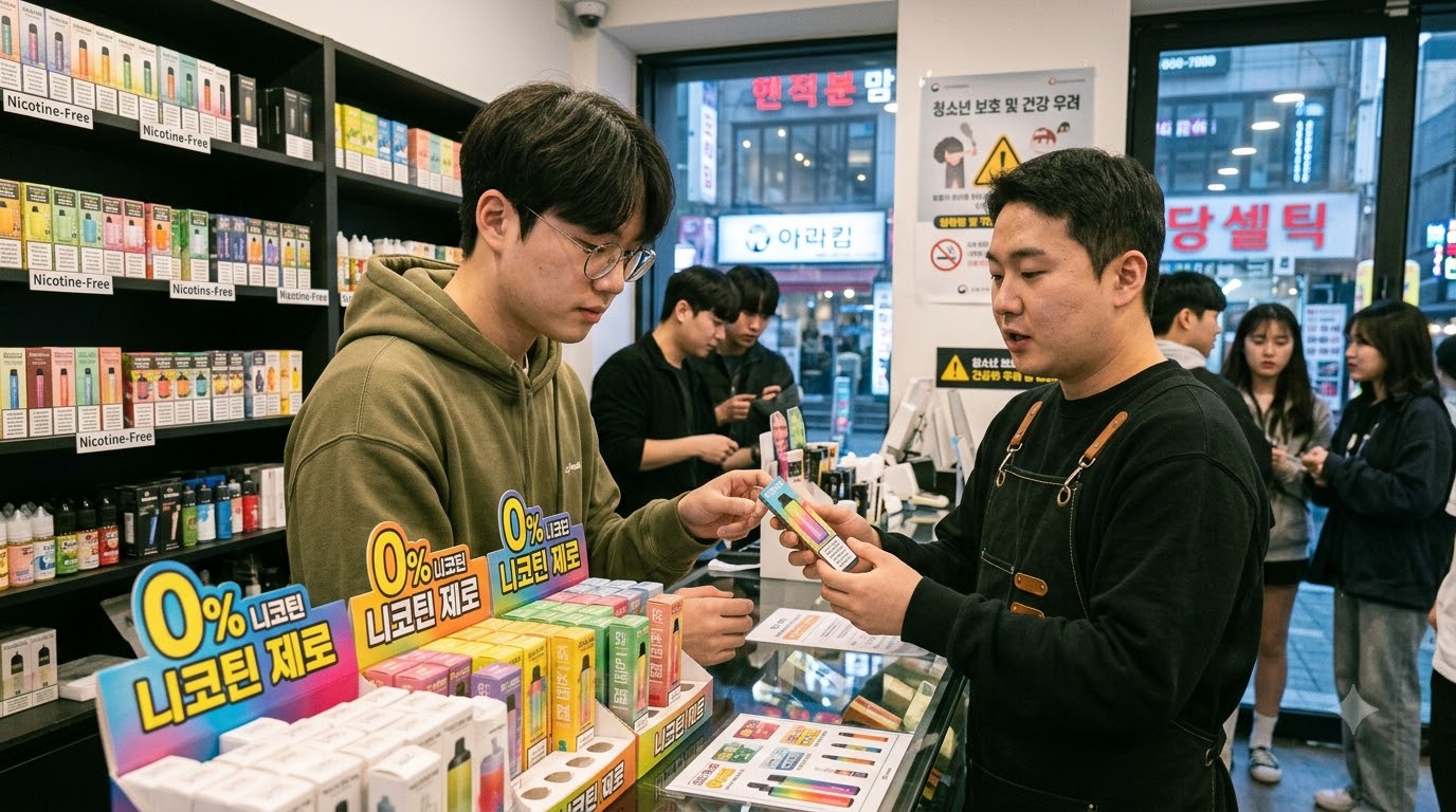 Nicotine free vapes Korea 2026080403