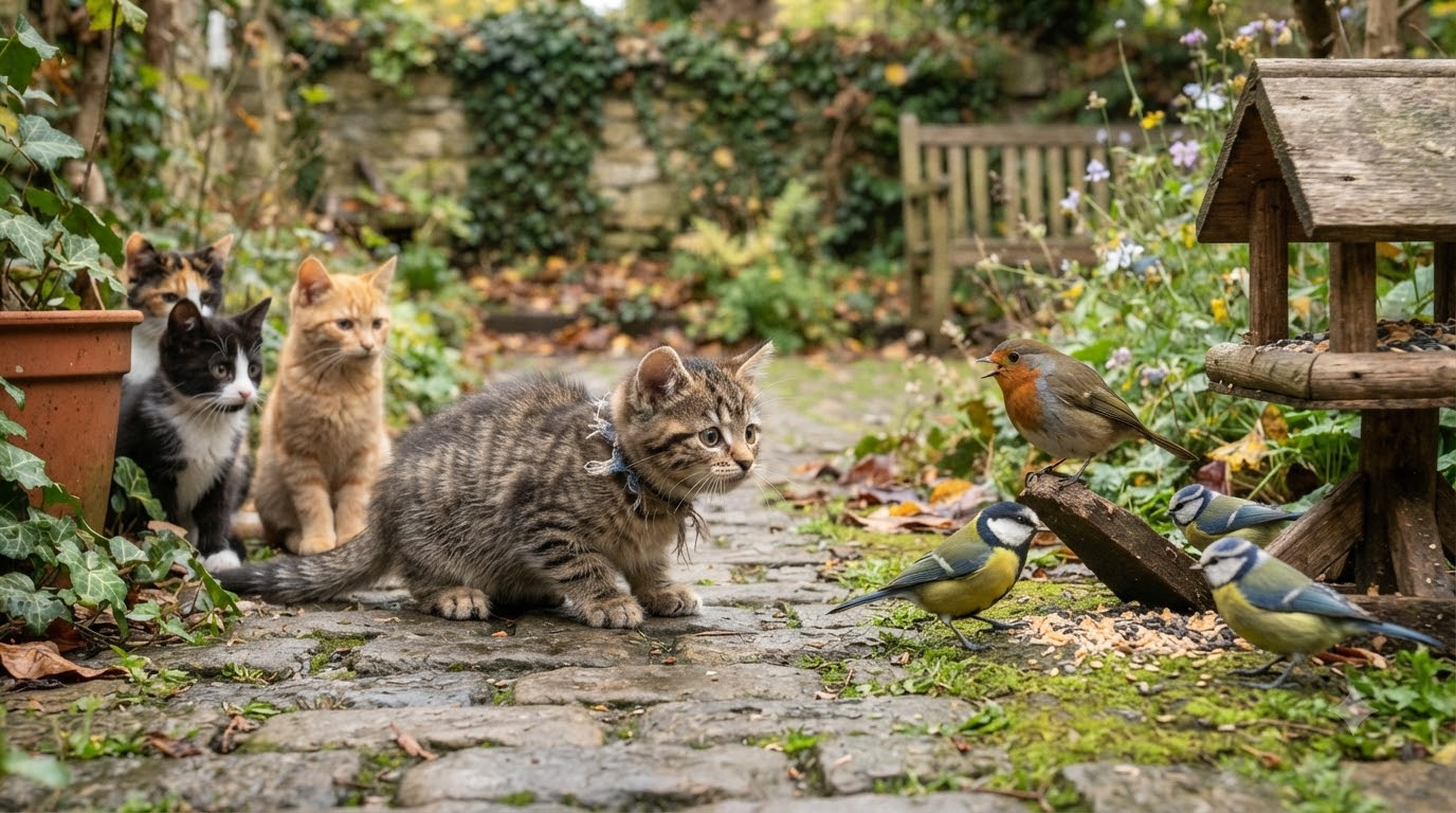 Stray cats vs wild birds 2026080303